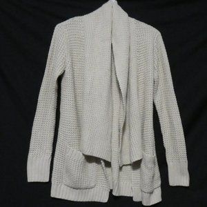 FRENCH CONNECTION, small, Natural Heather, open front cardigan